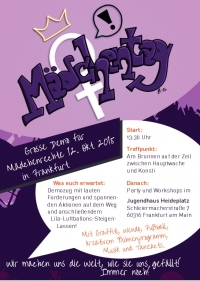 Flyer zum Weltmädchentag